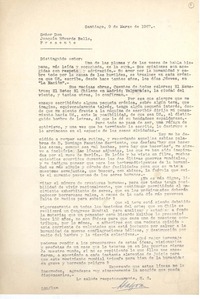 [Carta] 1967 mar. 9, Santiago, Chile [a] Joaquín Edwards Bello