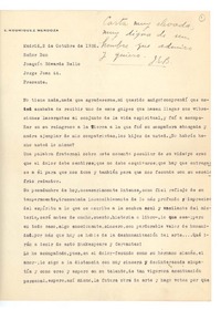 [Carta] 1926 oct. 2, Madrid, España [a] Joaquín Edwards Bello