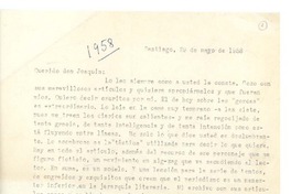 [Carta] 1958 mar. 29, Santiago, Chile [a] Joaquín Edwards Bello
