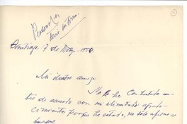 [Carta] 1958 may. 17, Santiago, Chile [a] Joaquín Edwards Bello