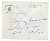 [Carta] 1957 oct. 21, Valparaíso, Chile [a] Joaquín Edwards Bello