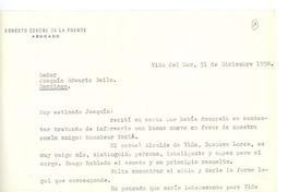 [Carta] 1958 dic. 31, Viña del Mar, Chile [a] Joaquín Edwards Bello