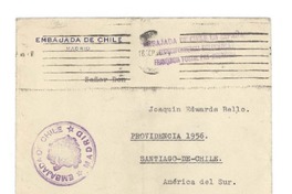 [Carta] 1931 dic. 20, Madrid, España [a] Joaquín Edwards Bello
