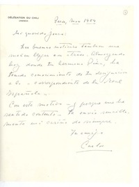 [Carta] 1954 noviembre, París, Francia [a] Joaquín Edwards Bello