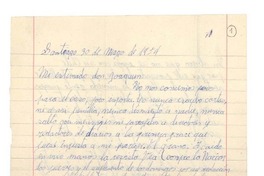 [Carta] 1954 may. 30, Santiago, Chile [a] Joaquín Edwards Bello