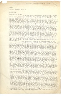 [Carta] 1955 nov. 7, Santiago, Chile [a] Joaquín Edwards Bello