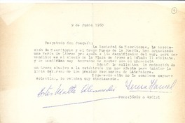 [Carta] 1960 jun. 9, Santiago, Chile [a] Joaquín Edwards Bello