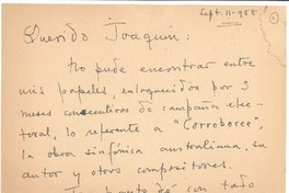 [Carta] 1958 sep. 11, Santiago, Chile [a] Joaquín Edwards Bello