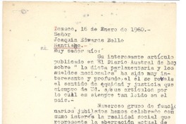 [Carta] 1960 ene. 15, Temuco, Chile [a] Joaquín Edwards Bello