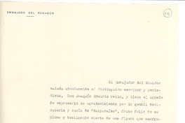 [Carta] 1958 ago. 27, Santiago, Chile [a] Joaquín Edwards Bello
