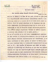 [Carta] 1931 ene. 16, Buenos Aires, Argentina [a] Joaquín Edwards Bello