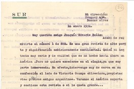 [Carta] 1931 ene. 16, Buenos Aires, Argentina [a] Joaquín Edwards Bello