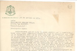 [Carta] 1955 oct. 26, Concepción, Chile [a] Joaquín Edwards Bello