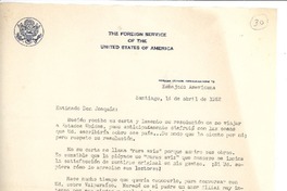 [Carta] 1952 abr. 14, Santiago, Chile [a] Joaquín Edwards Bello
