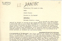 [Carta] 1946 ago. 5, Valparaíso, Chile [a] Adolfo Fuentes