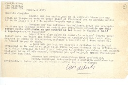 [Carta] 1955 jun. 17, Río Piedras, Puerto Rico [a] Joaquín Edwards Bello