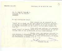 [Carta] 1956 may. 23, Santiago [a] Joaquín Edwards Bello