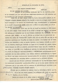 [Carta] 1959 dic. 22, Quillota, Chile [a] Joaquín Edwards Bello