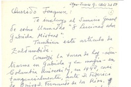[Carta] 1958 abr. 9, Santiago, Chile [a] Joaquín Edwards Bello