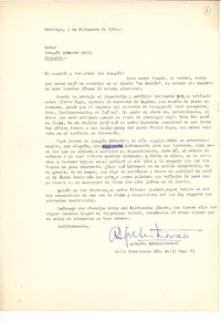 [Carta] 1964 nov. 3, Santiago, Chile [a] Joaquín Edwards Bello