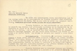 [Carta] 1943?, Santiago, Chile [a] Joaquín Edwards Bello