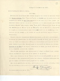 [Carta] 1927 mar. 17, Lima, Perú [a] Joaquín Edwards Bello