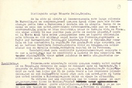 [Carta] c.1926 nov. 9, Fontainebleau, Francia [a] Joaquín Edwards Bello