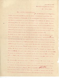 [Carta] 1926 jul. 12, Puertollano, España [a] Joaquín Edwards Bello