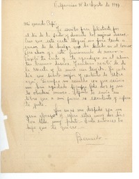 [Carta] 1947 ago. 18, Valparaíso, Chile [a] Joaquín Edwards Bello
