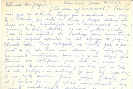 [Carta] 1962 junio, San Luis, Chile [a] Joaquín Edwards Bello