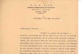 [Carta] 1953 may.10, Santiago, Chile [a] Joaquín Edwards Bello