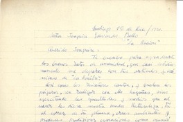 [Carta] 1951 dic. 15, Santiago, Chile [a] Joaquín Edwards Bello