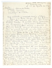[Carta] 1946 ago. 19, Managua, Nicaragua [a] Joaquín Edwards Bello