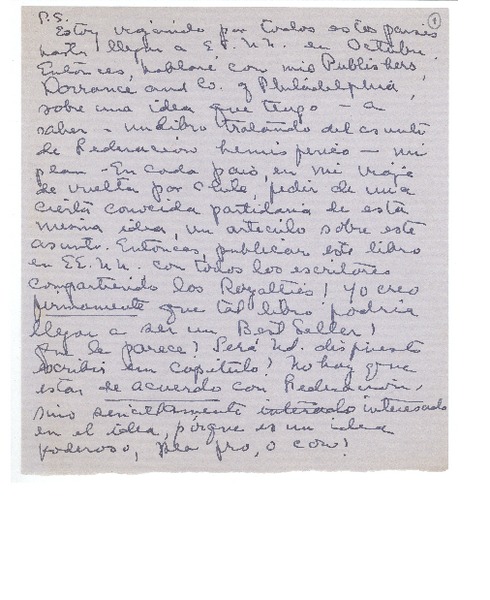 [Carta] c.1946, [Managua, Nicaragua] [a] Joaquín Edwards Bello