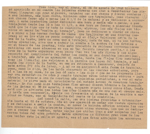 [Carta] 1947, Santiago, Chile [a] Joaquín Edwards Bello