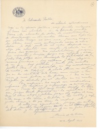 [Carta] 1953 ago. 11, Santiago, Chile [a] Joaquín Edwards Bello