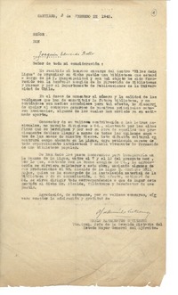 [Carta] 1948 feb. 3, Santiago, Chile [a] Joaquín Edwards Bello