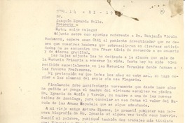 [Carta] 1953 nov. 14, Santiago, Chile [a] Joaquín Edwards Bello
