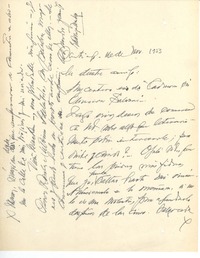 [Carta] 1953 nov. 11, Santiago, Chile [a] Joaquín Edwards Bello