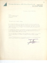 [Carta] 1961 mar. 13, Santiago, Chile [a] Joaquín Edwards Bello