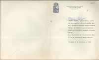 [Tarjeta] 1959 noviembre 19, Santiago, [Chile] [a] Joaquín Edwards Bello