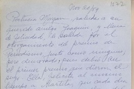 [Carta] 1959 noviembre 20, [Santiago], [Chile] [a] Joaquín Edwards Bello