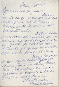 [Carta] 1959 diciembre 14, París, [Francia] [a] Joaquín Edwards Bello