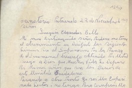 [Carta] 1959 noviembre 22, Putaendo, [Chile] [a] Joaquín Edwards Bello