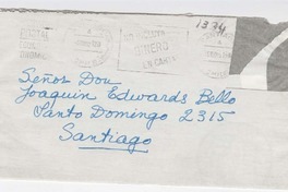 [Carta] 1962 marzo 4, [Avda. Montolín] Santiago, [Chile] [a] Joaquín Edwards Bello