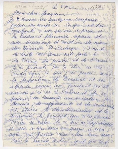 [Carta] 1961 diciembre 9, [Paris, Francia] [a] Joaquín Edwards Bello