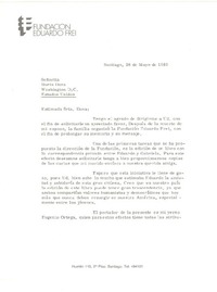 [Carta] 1983 may. 26, Santiago, Chile [a] Doris Dana, Washington D.C.