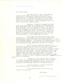 [Carta] [1957], [New York] [a] Honorable Sirs.