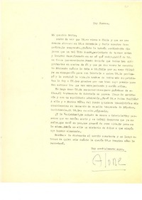 [Carta] [1957?], [Santiago, Chile] [a] Doris Dana, [New York]