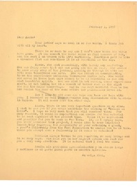 [Carta] 1957 feb. 1, [New York] [a] Alone, [Santiago de Chile]